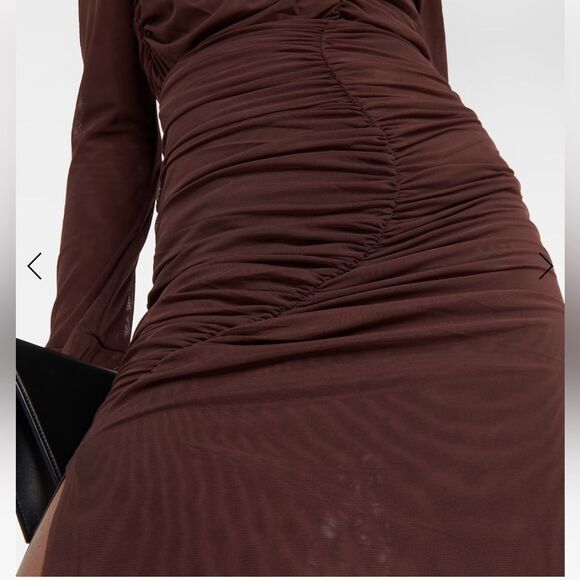 SIR Jacques gathered mesh midi skirt - Picture 3 of 9